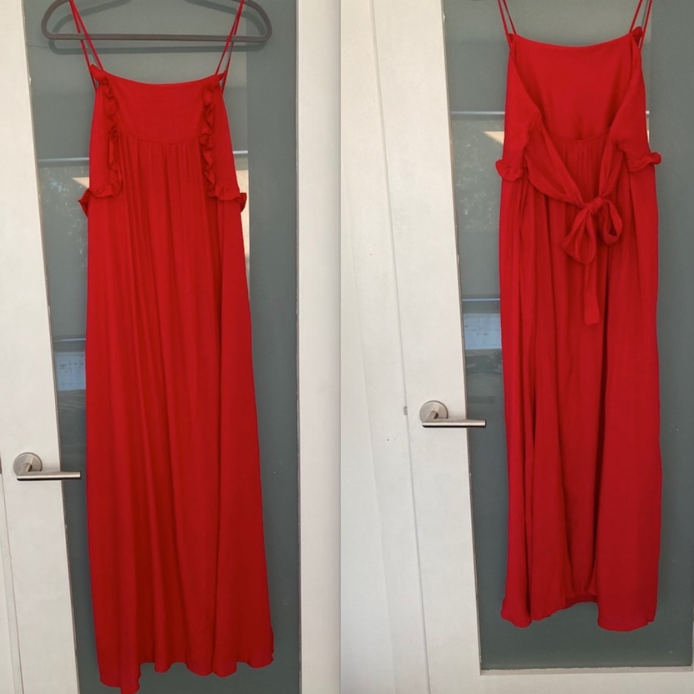 NWT Red Zara Maxi Dress
